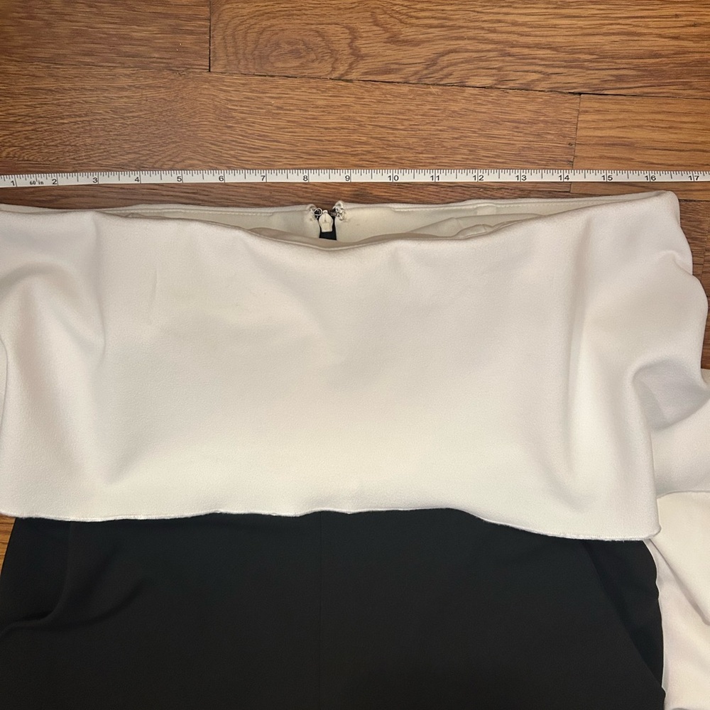 Anthropologie Donna Morgan Strapless Ruffle Jumpsuit Women’s Size 8 - Picture 7 of 9
